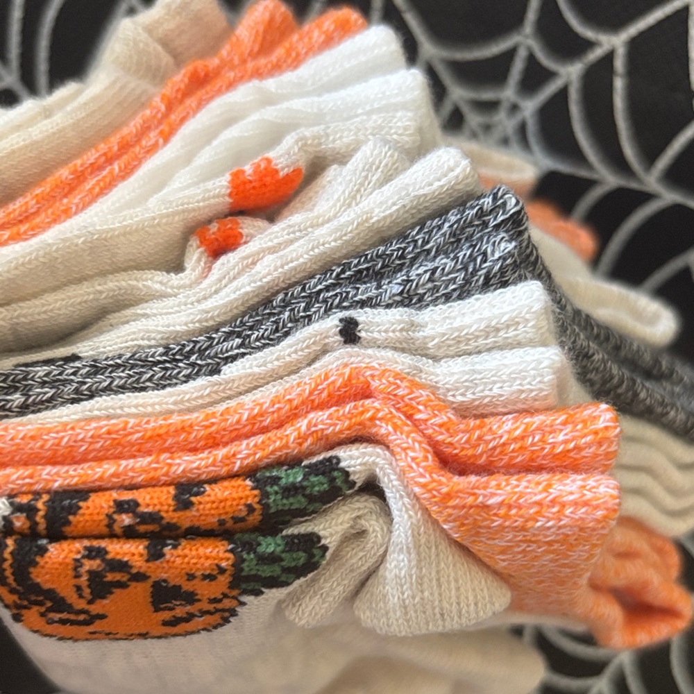 Rae Dunn Halloween 10 pair Low Cut Socks - (shoe size 4-10) - Picture 4 of 5